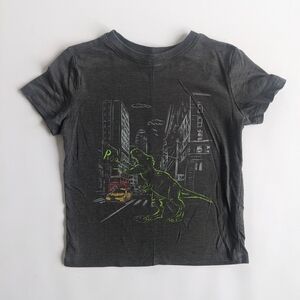 Cat & Jack Green and Gray Dinosaur Graphic Tee